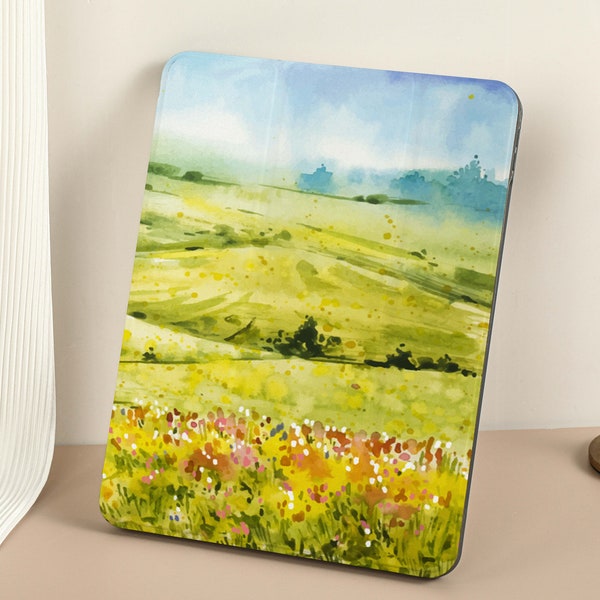 Springtime Meadow iPad Air 4 iPad Pro 12.9 Case, iPad 10.2 iPad 9.7 Case, iPad Mini 6 iPad 8th iPad Pro 11 iPad 9th Generation Cover