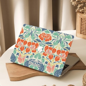 William Morris Floral Art MacBook Hülle für MacBook Pro 16 15 MacBook Air 15 14 13 MacBook Retina 15 13 12 Laptop 2022 2021 2020 Abdeckung Retro