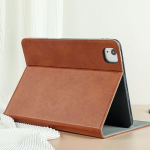Custodia in pelle arancione retrò per iPad Air 4, iPad Pro 12,9, iPad 10,2, iPad 9,7, iPad Mini 6, iPad 8, iPad Pro 11, iPad 9a generazione