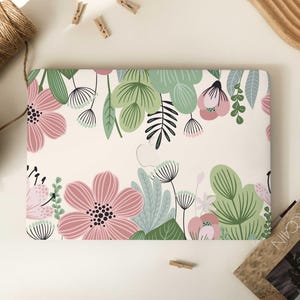 Elegant Floral Prints MacBook Case for MacBook Pro 16 15 Macbook Air 15 14 13 MacBook Retina 15 13 12 Laptop 2022 2021 2020 Cover Retro