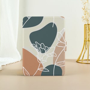 Aesthetic Floral Kindle Case Kindle Paperwhite 11th Generation, Paperwhite 2021 Case, All New Kindle Case Kindle Cover with Wake/Sleep