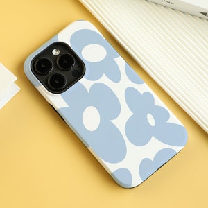 Aesthetic Floral Phone Case iPhone 15 Case, iPhone 15 Pro Max 12 Pro Case, iPhone 15 Case 11 SE X XS XR Case, Personalised Name Case