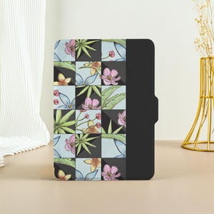 Flower Puzzle Print Kindle Case, Kindle Paperwhite 11th Generation Paperwhite 2021 Case, All New Kindle Case Kindle Cover with Auto Wake