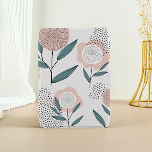 Esthetische kunst bloemen Kindle-hoesje Kindle Paperwhite 11e generatie Paperwhite 2021-hoes Geheel nieuwe Kindle-hoesje Kindle Cover met Auto Wake