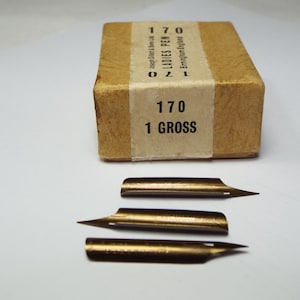 Joseph Gillott 170 Garantiert Nibs. Kalligraphie-Dip-Pen-Spitze Extrafein.