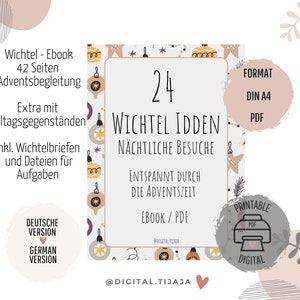 Libro electrónico Secret Santa: Con 24 ideas de Secret Santa durante el Adviento, incluidas cartas de Secret Santa y archivos de tareas / Objetos cotidianos minimalistas en formato PDF