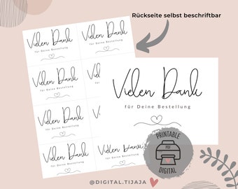 Thank you for your order / Thank you card / Small Business / PDF / Vinted packaging lovingly / Customer appreciation / Customer gift