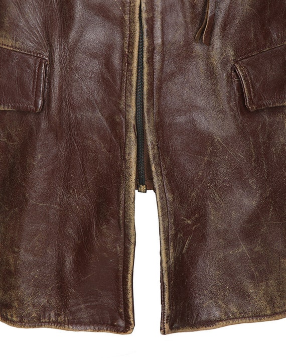 Vintage 40s Albert Richard Sportswear Leather Jac… - image 5