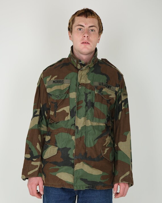 1985 Vintage US Army M81 Woodland Camouflage M65 Field Jacket Small Regular Etsy Ireland