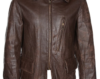 Late 40s Sears Roebuck Hercules Leather Jacket - S