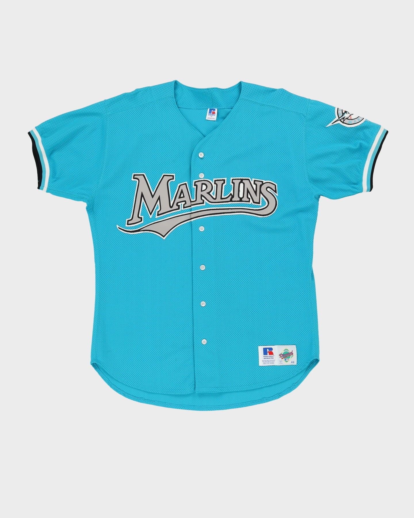 Vintage Russell Florida Marlins Jersey Diamond Collection MLB Baseball Size  44