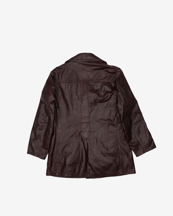 70s Vintage Brown Leather Riders Jacket