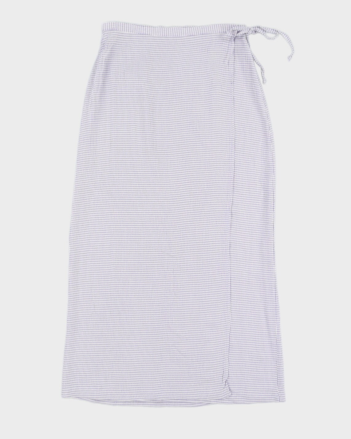 Vintage 90s Smartset Gingham Wrap Skirt M
