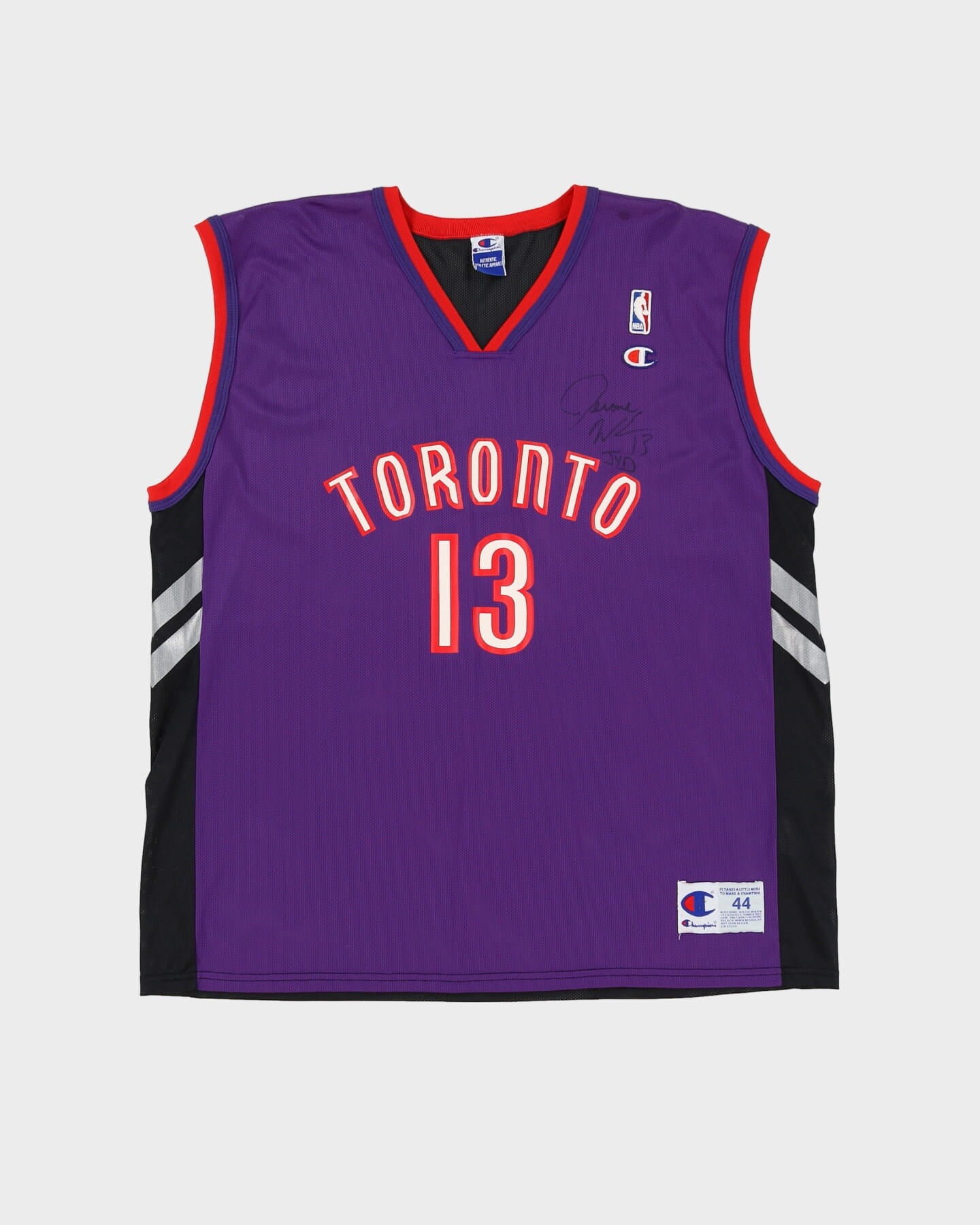 1999 00 Champion Toronto Raptors Jerome Williams Autographed NBA Jersey XL Etsy Australia