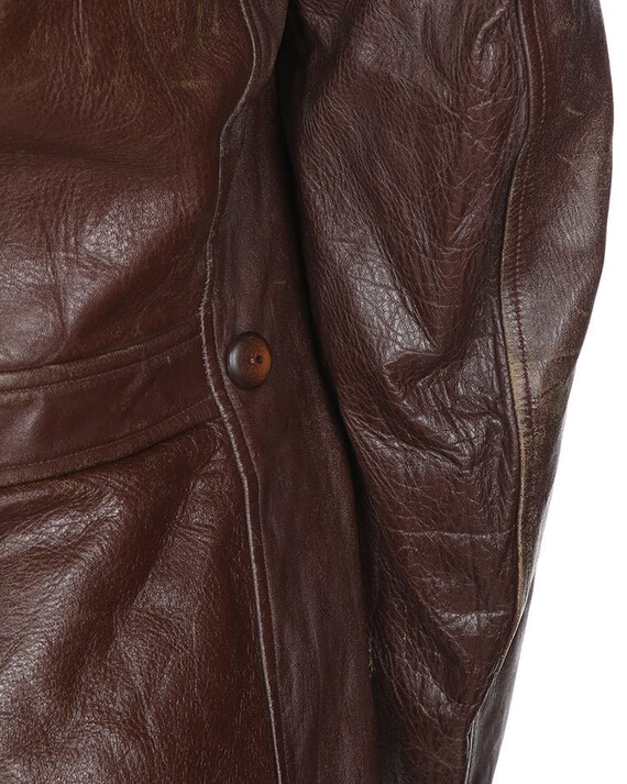 Vintage 40s Albert Richard Sportswear Leather Jac… - image 9