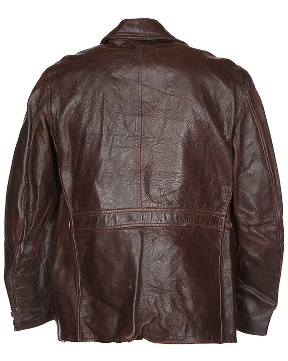 Late 40s Richman Brothers Horsehide Leather Jacke… - image 5