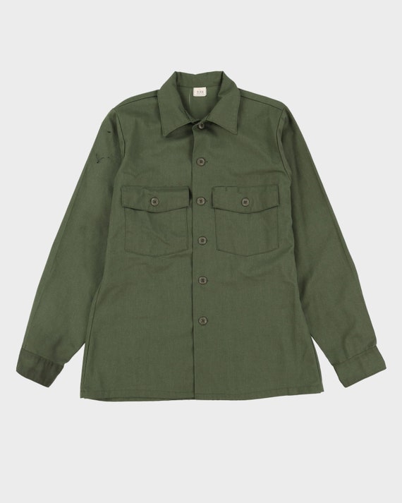 70s Vintage US Military Utility Shirt M - Etsy