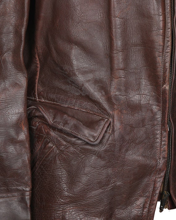 Late 40s Richman Brothers Horsehide Leather Jacke… - image 4