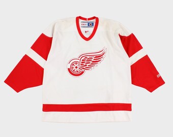 Vintage Detroit Red Wings Jersey CCM NHL Hockey Adult Size S 90s Retro