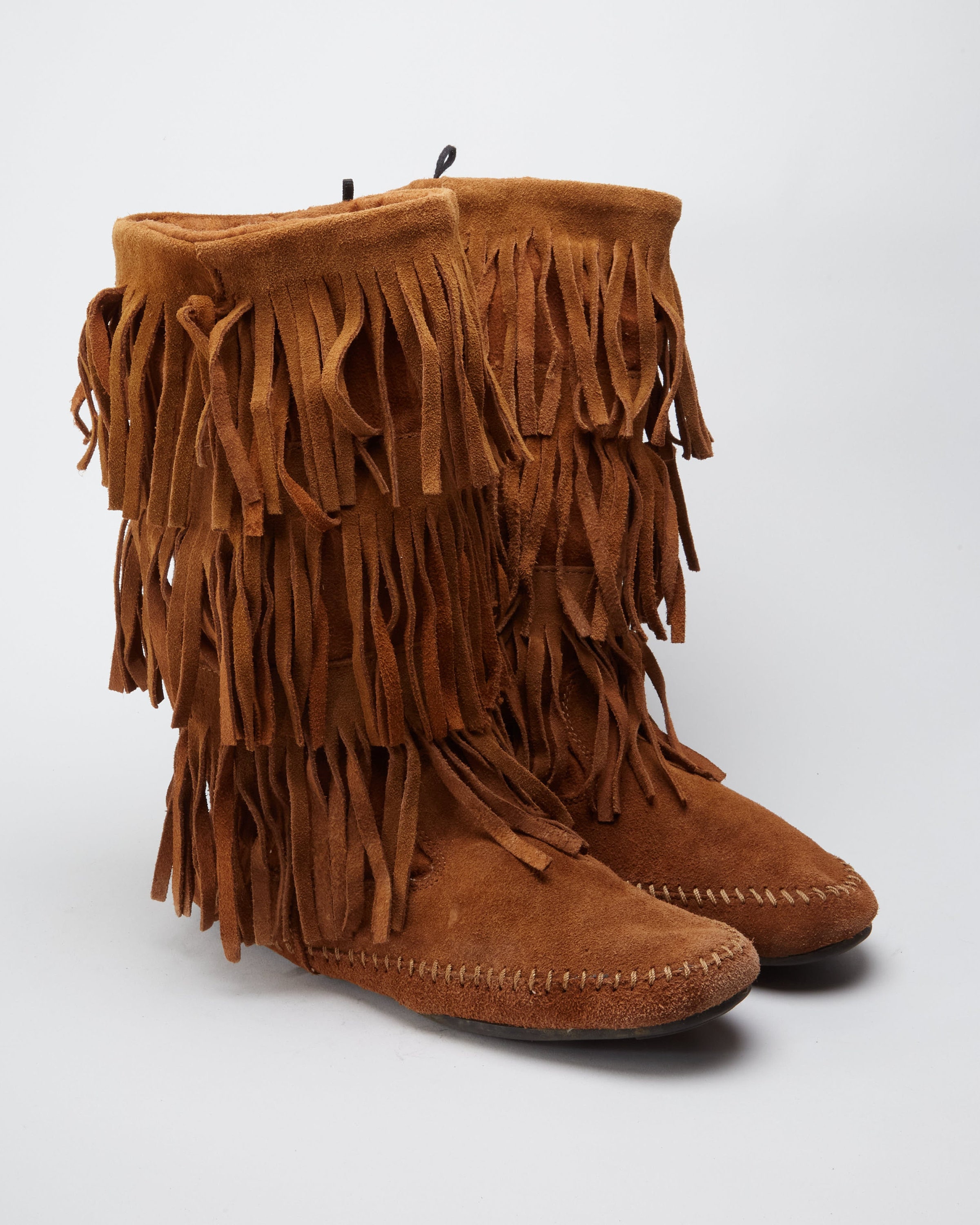 Brown boots 2025 with tassels