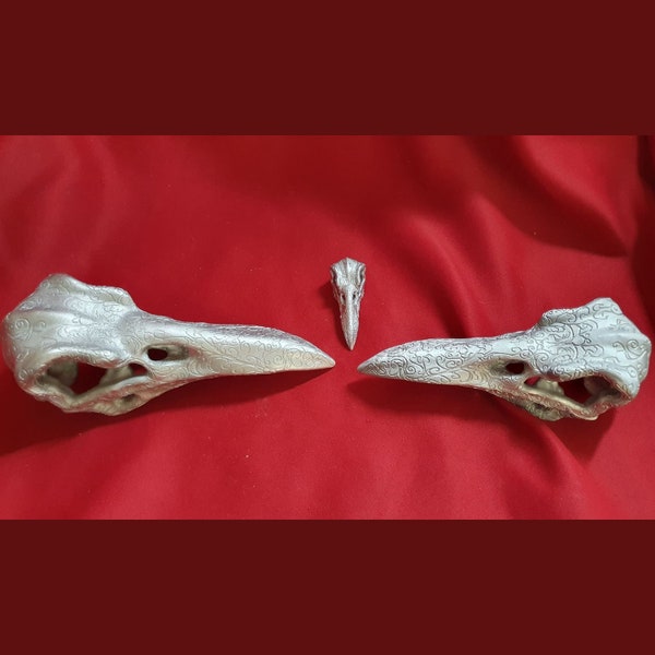 3D file for 3D printing - Ornate raven skull