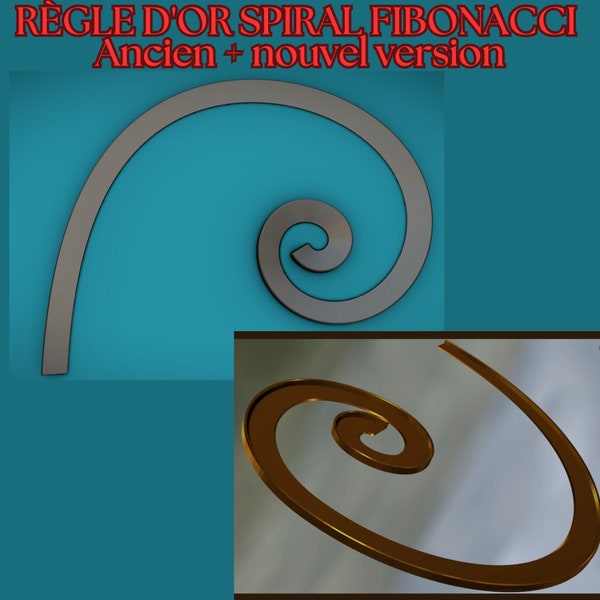 stl file to print golden spiral Fibonacci rule practical tool for artists