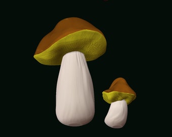 3d model de champignons cèpes  pour impression 3D