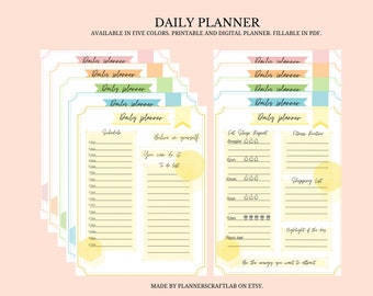 Daily Planner, Digital Planner, Ipad Planner, Goodnotes Planner