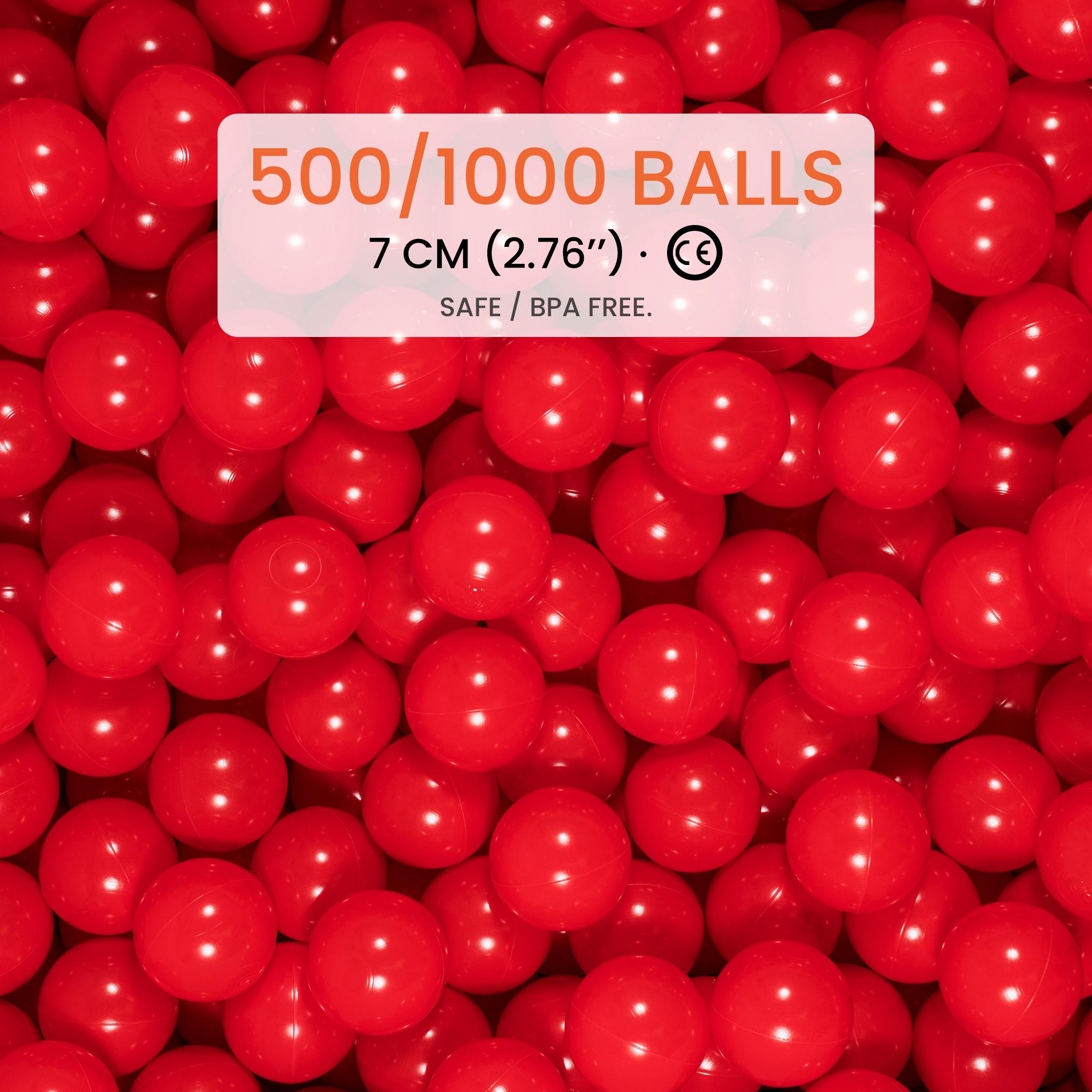 Red Plastic Balls Bulk