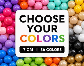 Ball Pit Balls – Choose Your Color, 50–1000 Plastic Balls, 7 cm, Soft Play Balls for Kids