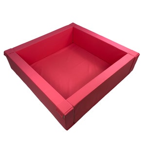 Rosa Bällebad, weiche Spielgeräte, Baby Bällebad, Aktivitätsspielzeug, HappyBasia, weiche Spielfläche, große Bällebad, Schaumstoff-Bällebad,