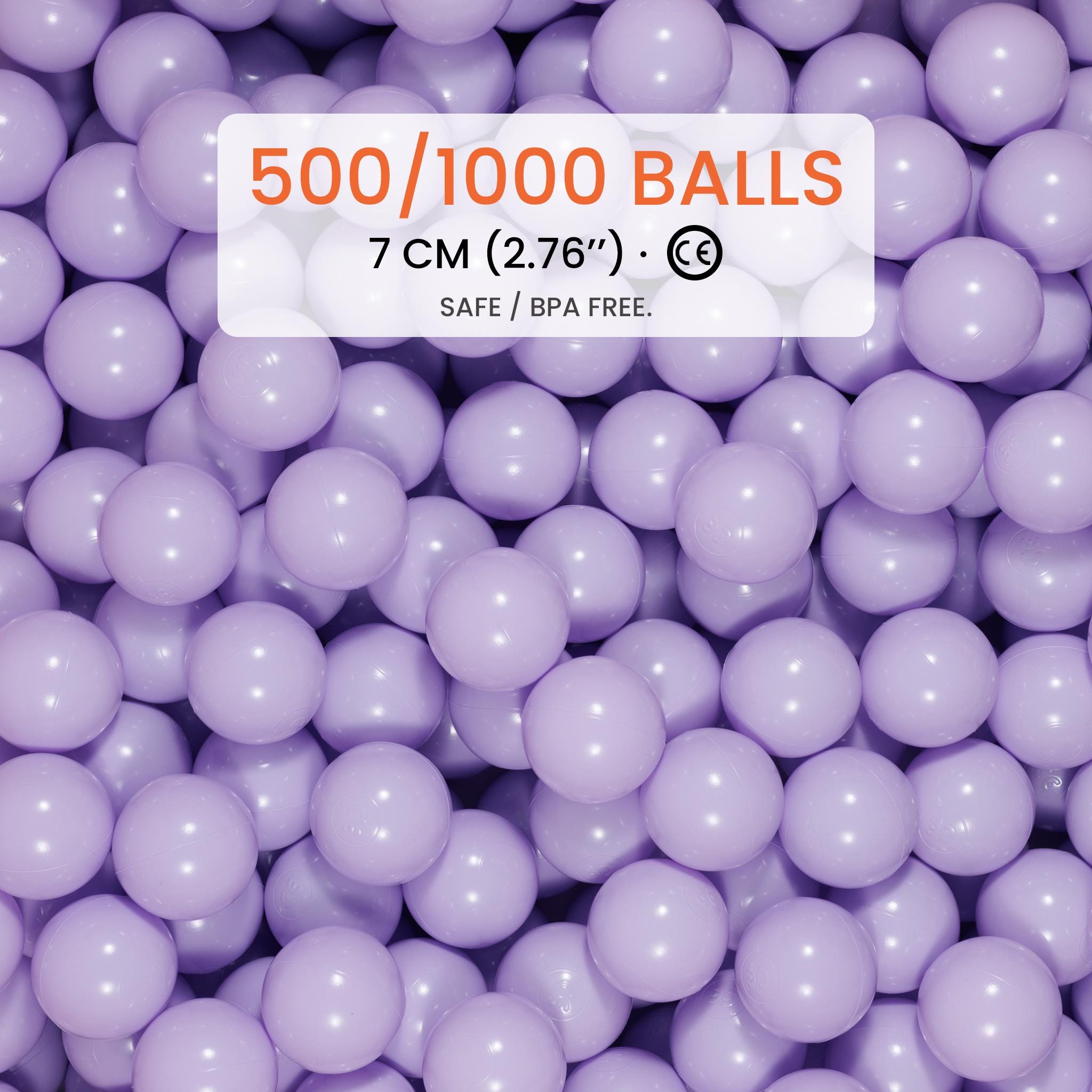 500 / 1000 Purple Ball Pit Balls 7 Cm (2.76