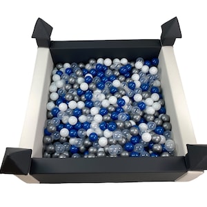 Castle Ball Pit (schwarz-weiß) , Größe Bällebad, Bällebad für Kinder, Softplay Ausstattung, Baby Bällebad, HappyBasia, Geburtstagsgeschenk