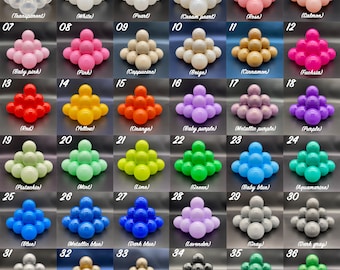 Bolas para piscina de bolas, 2,76" (7 cm), Bolas de plástico, Bolas a granel, no tóxicas, niños de piscina de bolas suaves, regalos para niños pequeños, juguetes de actividades, bolas de fiesta