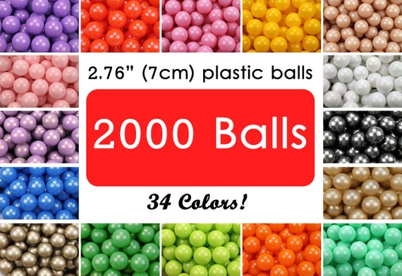 Balles De Piscine COIL 6 Cm – Lot De 100 Ou 200, Sans Phtalates, Supports 40 Kg, Faciles à Nettoyer