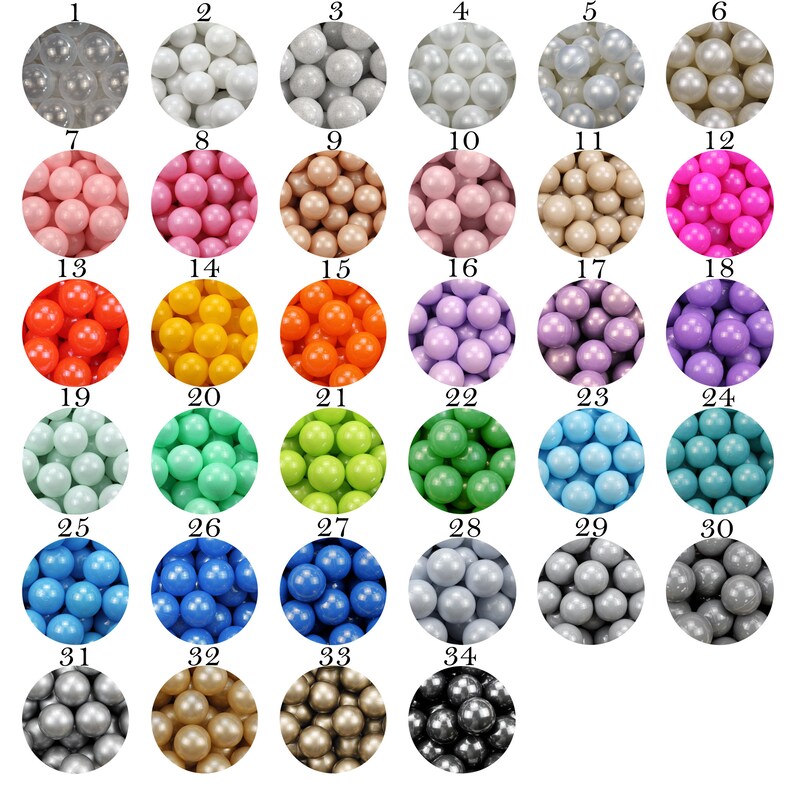 Soft Plastic Ball Pit Balls No Sharp Edges Non Toxic Etsy
