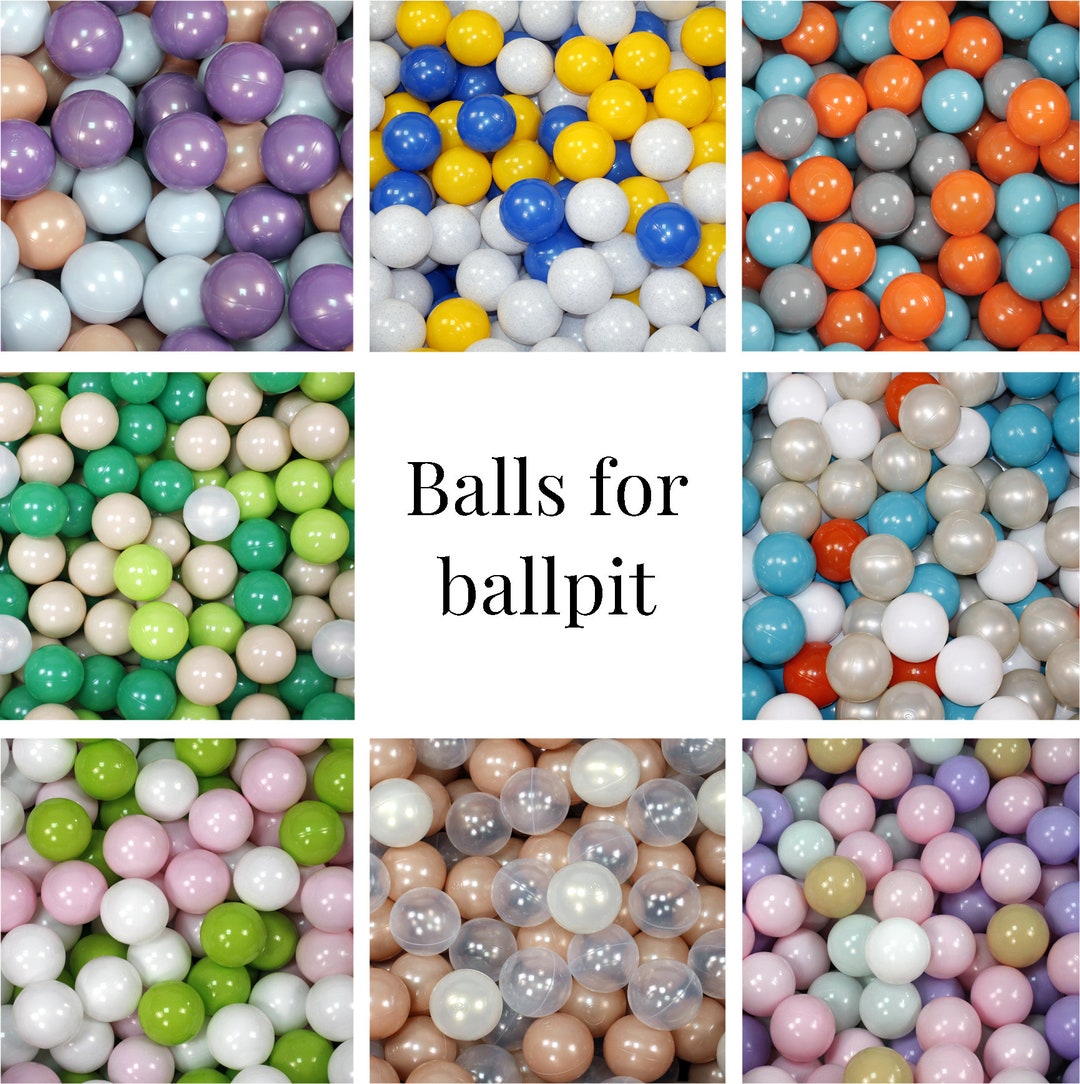 Soft Plastic Ball Pit Balls, No Sharp Edges, Non Toxic, Phthalate & BPA
