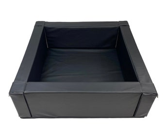 Piscina de bolas negra, equipo de juego suave, piscina de bolas para bebés, juguete de actividad, HappyBasia, juego de Bällebad, área de juego suave, piscina de bolas grande, piscina de bolas de espuma