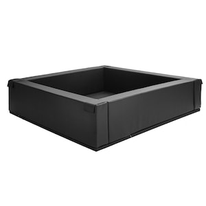 Schwarzes Softplay Bällebad, großes Bällebad, Baby Bällebad, Aktivitätsspielzeug, weiche Spielfläche, Schaumstoff-Bällebad, Spielzimmer, HappyBasia