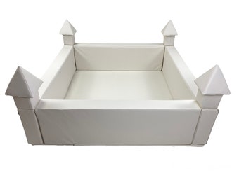 White Castle Ball Pit, Baby Ball Pool, Soft play equipment, Activity Toy,Soft Play Area, large ball pit, foam ball pit, playroom