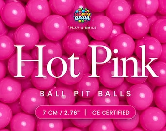 Hot Pink Ball Pit Balls – 50–1000 BPA-Free Non-Toxic Balls, 7 cm (2.76"), for Ball Pits, Soft Play & Playrooms