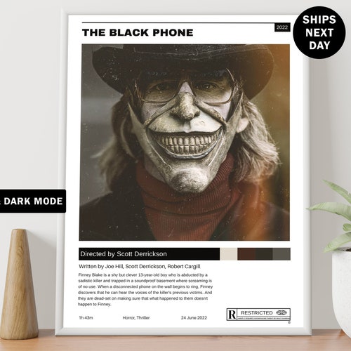 The Black Phone Movie Poster Quality Glossy Print Photo Wall Etsy