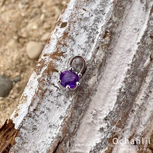 Amethyst silver pendant