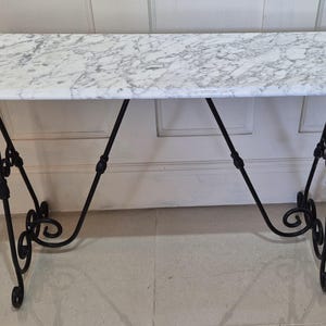 Carrara Marble Console Table Hand made in my Essex workshop in the UK
