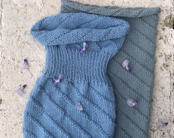 PDF KNITTING birth cocoon pattern 2 versions 2 sizes french pattern.pdf english.pdf
