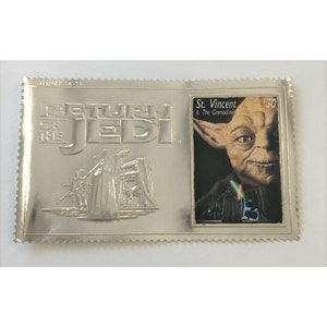 St. Vincent 1996 - Gwiezdne Wojny, Powrót Jedi, Yoda - Srebrny znaczek - MNH