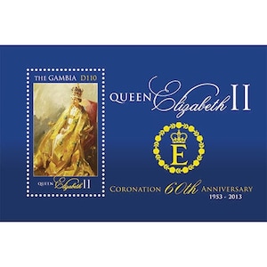 Gambia 2013 - Queen Elizabeth II - Souvenir stamp sheet - Scott 3495 - MNH