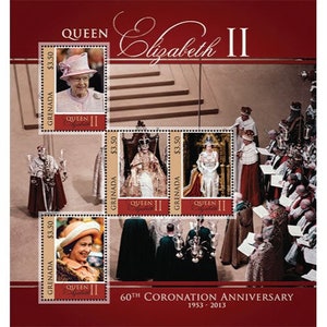 Grenada 2013 - Coronation of Queen Elizabeth ll Stamp-  Sheet of 4 - MNH