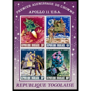 Togo 1969 - Apollo 11, Moon Landing - Imperf Souvenir Sheet - Scott C108a - MNH