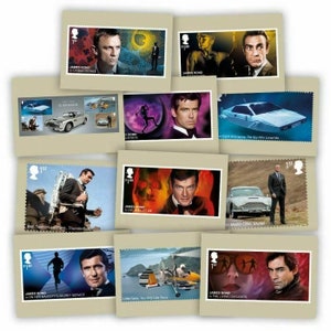 Royal Mail - James Bond - 11 ansichtkaarten